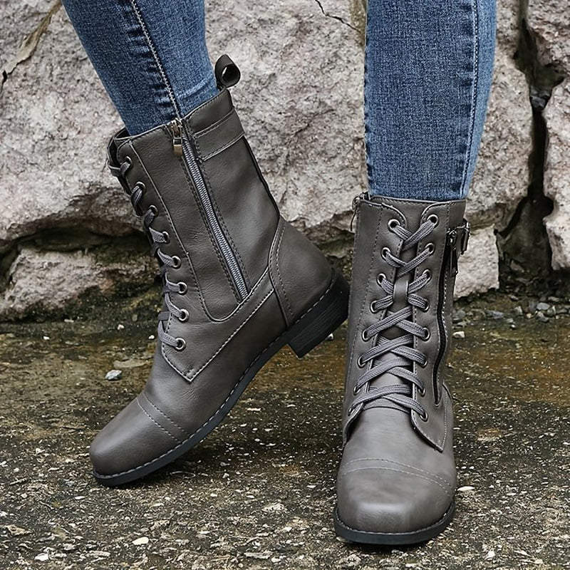 R&B | Orthopädische Stiefeletten mit seitlichem Reißverschluss