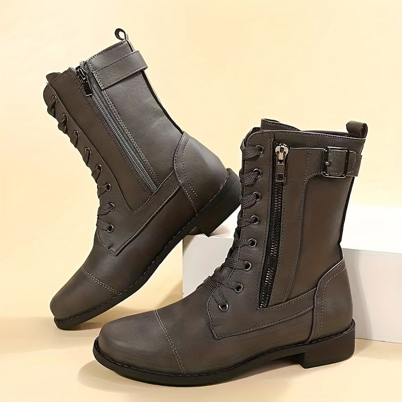 Heidi-Mode | Orthopädische Stiefeletten mit seitlichem Reißverschluss