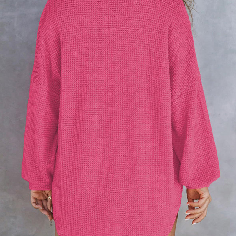 R&B | Lässiges Waffelstrickhemd