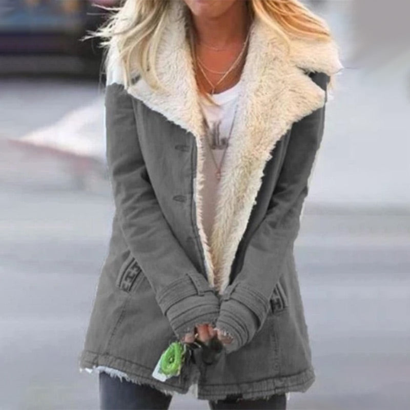 R&B | Winterjacke mit Reverskragen für Damen