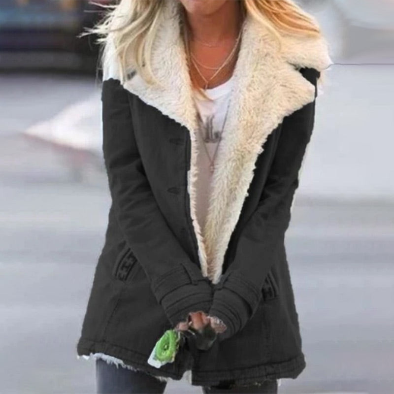 R&B | Winterjacke mit Reverskragen für Damen