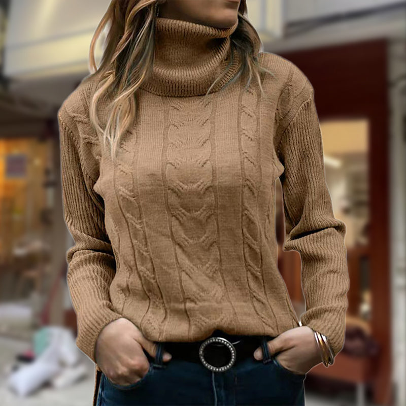 R&B | Stilvolle Damen Rollkragenpullover mit Langen Ärmeln