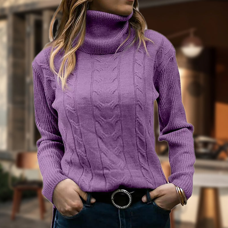 R&B | Stilvolle Damen Rollkragenpullover mit Langen Ärmeln