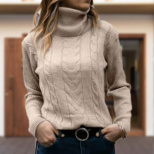 R&B | Stilvolle Damen Rollkragenpullover mit Langen Ärmeln