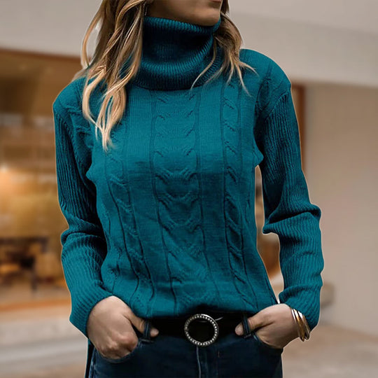 R&B | Stilvolle Damen Rollkragenpullover mit Langen Ärmeln