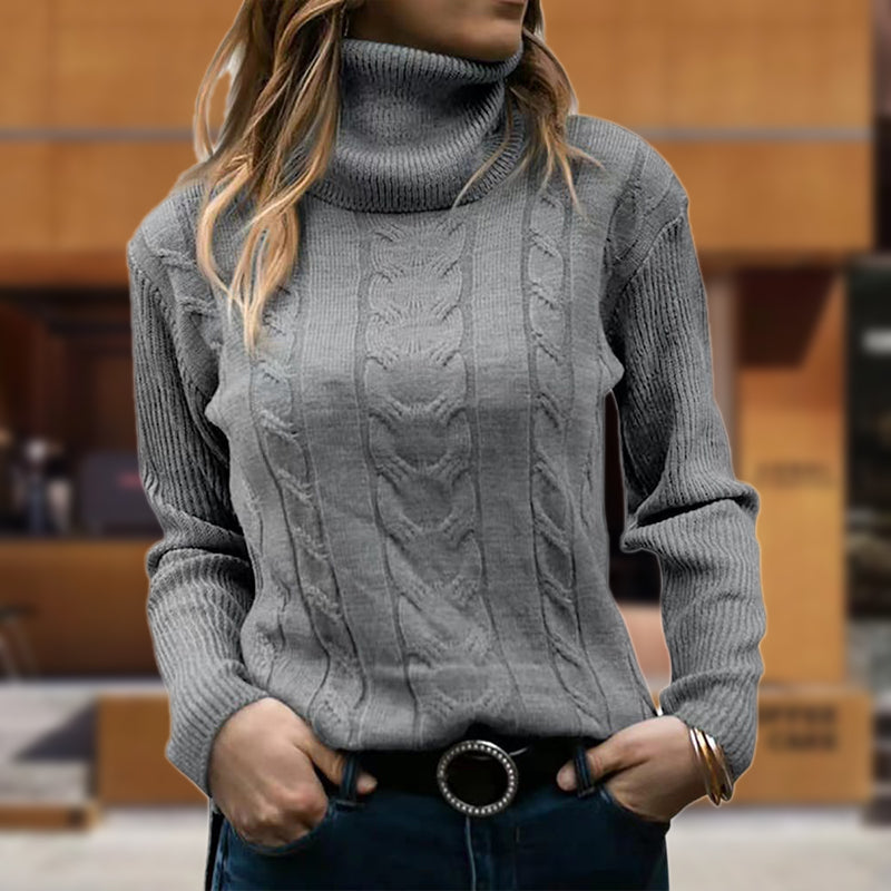 R&B | Stilvolle Damen Rollkragenpullover mit Langen Ärmeln