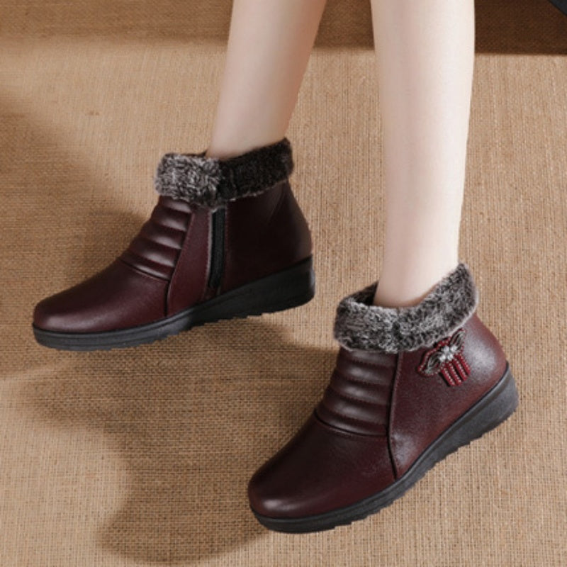 R&B | Trendy Warme Kunstfell Winterstiefel für Frauen