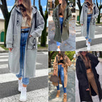 R&B | Langer Sweatshirt mit Kapuze