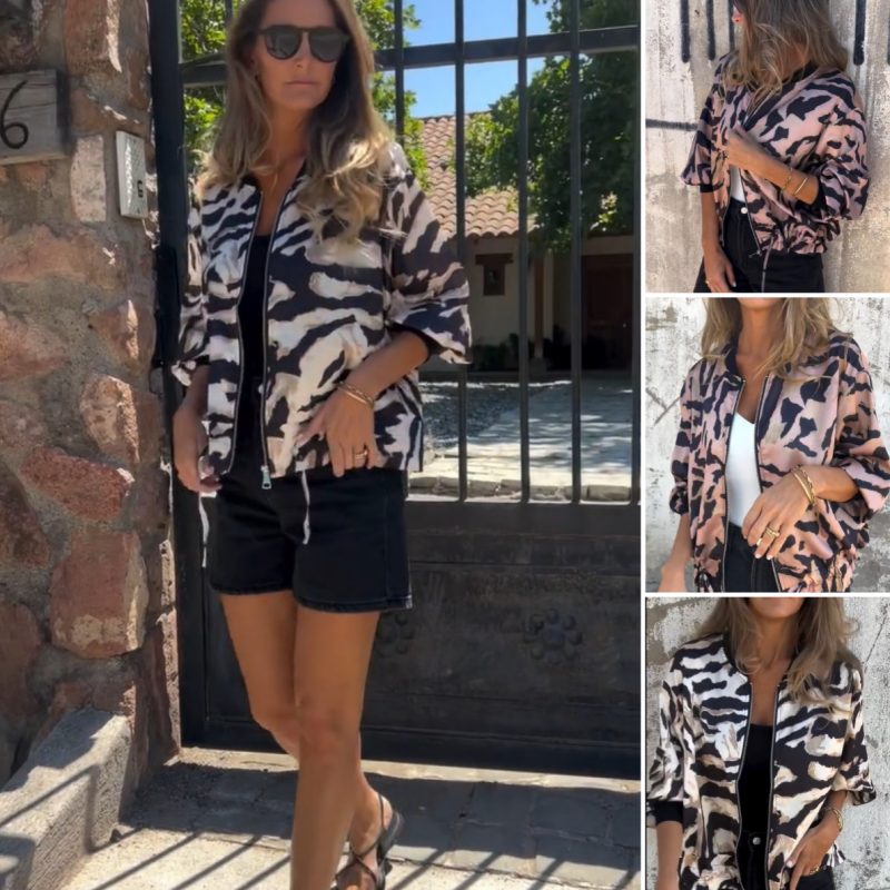 R&B | Damen-Bomberjacke mit praktischem Reißverschluss
