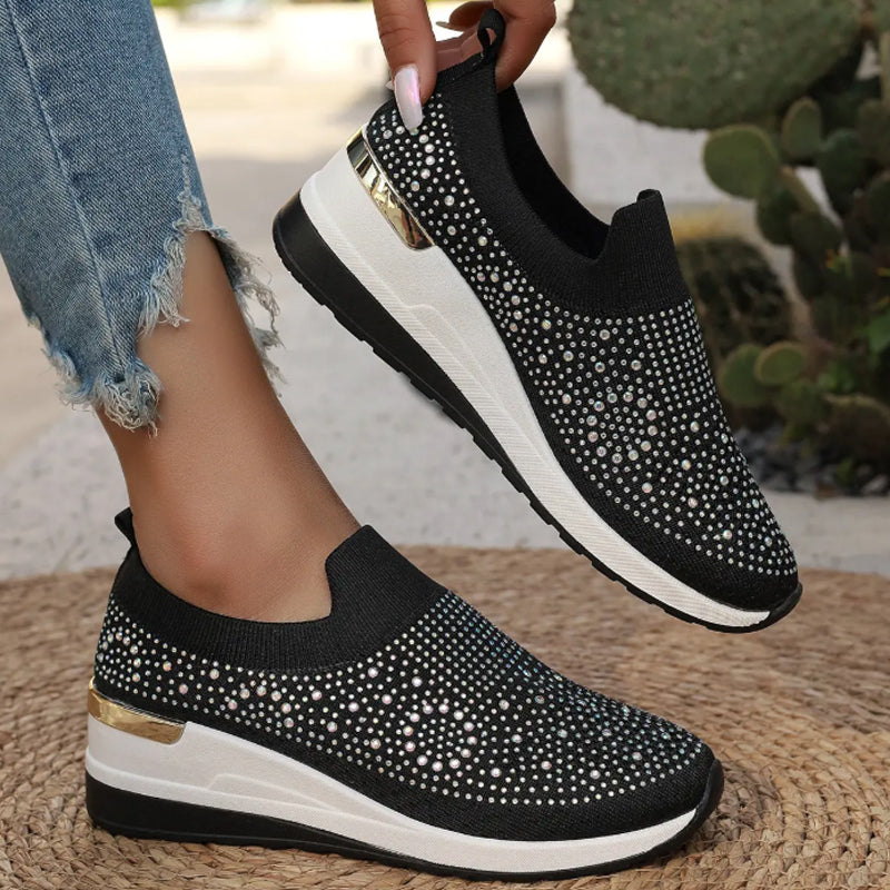 Lässige Slip-On Mesh-Sneaker für Frauen R&B R&B