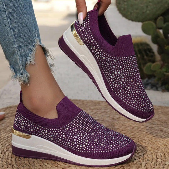Lässige Slip-On Mesh-Sneaker für Frauen R&B R&B