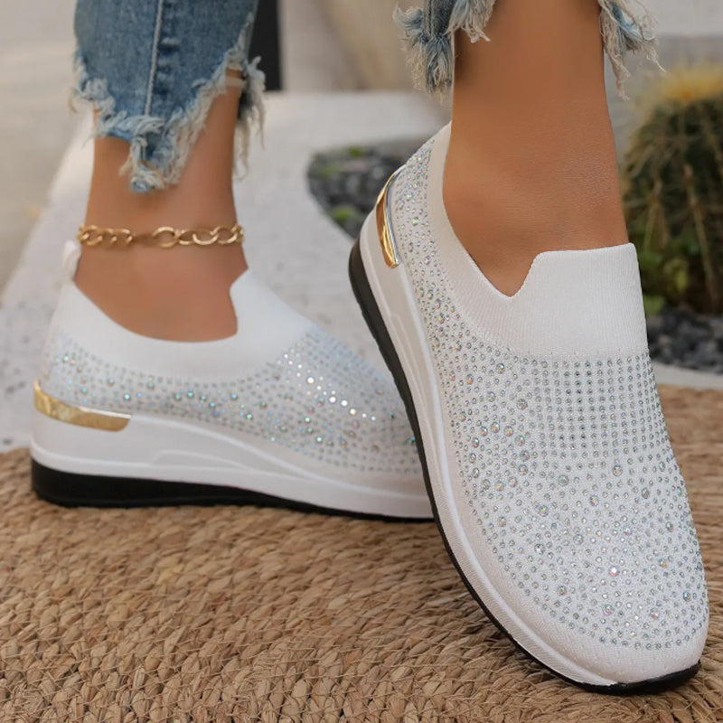 Lässige Slip-On Mesh-Sneaker für Frauen R&B R&B