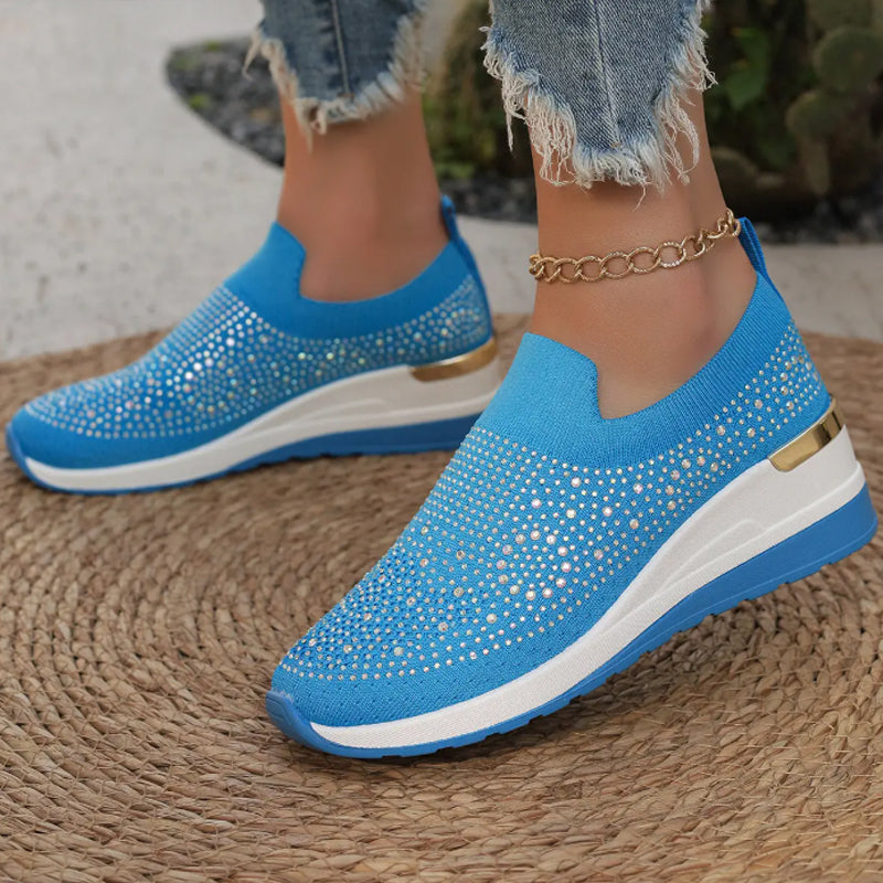 Lässige Slip-On Mesh-Sneaker für Frauen R&B R&B