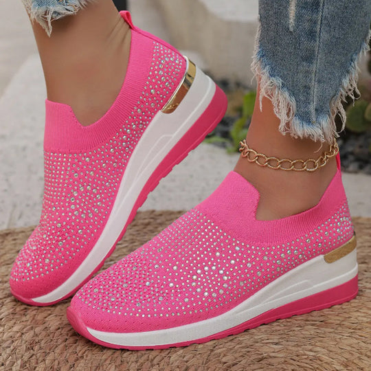 Lässige Slip-On Mesh-Sneaker für Frauen R&B R&B