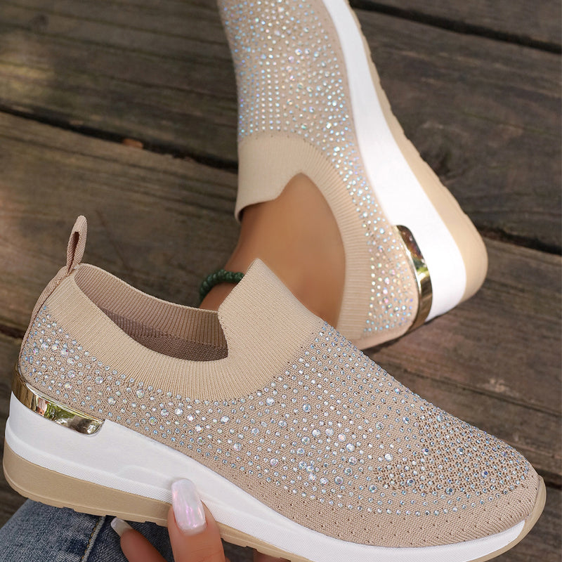 Lässige Slip-On Mesh-Sneaker für Frauen R&B R&B