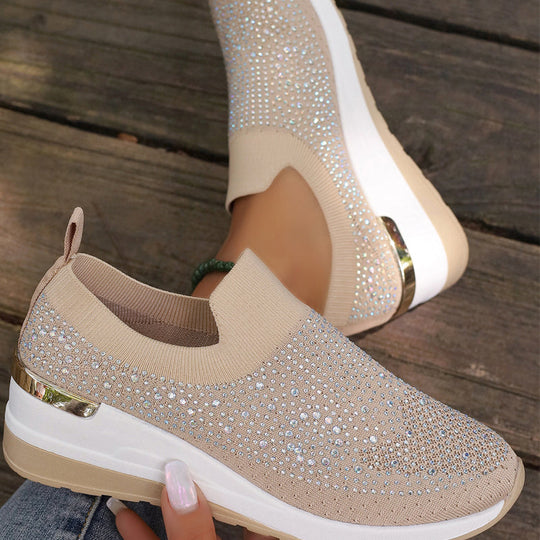 Lässige Slip-On Mesh-Sneaker für Frauen R&B R&B