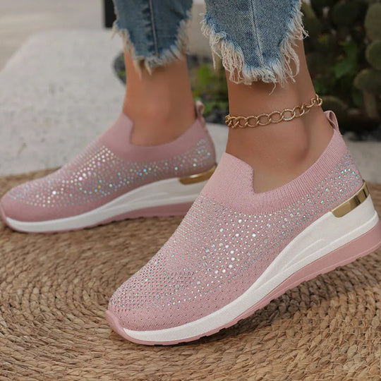 Lässige Slip-On Mesh-Sneaker für Frauen R&B R&B