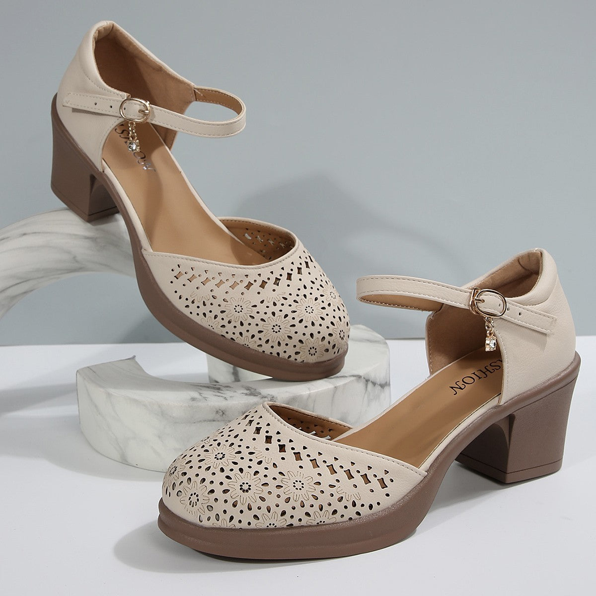 Stilvolle Retro-Sandalen aus Mesh für Frauen R&B R&B