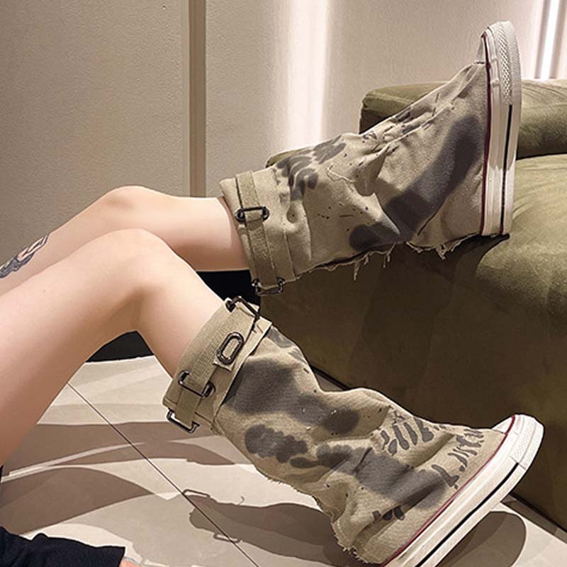 Modische Retro-Stiefel für Damen, flach & lässig R&B R&B