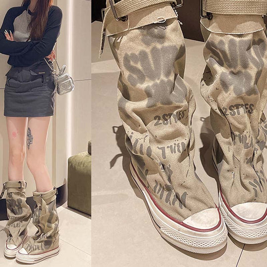 Modische Retro-Stiefel für Damen, flach & lässig R&B R&B