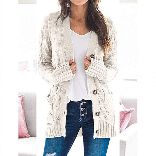 R&B | Damenstrickjacke, vielseitig & bequem