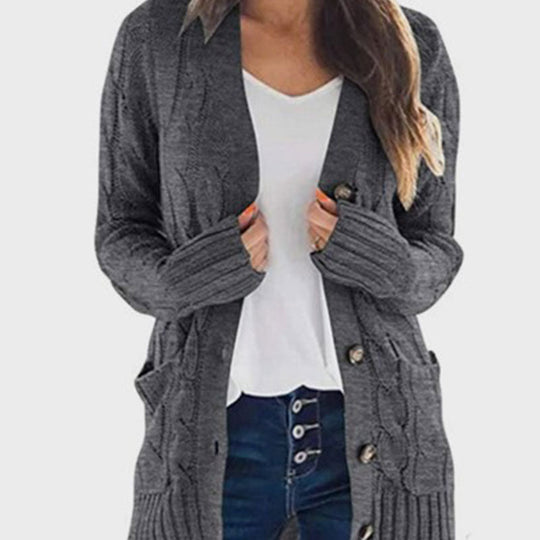 R&B | Damenstrickjacke, vielseitig & bequem