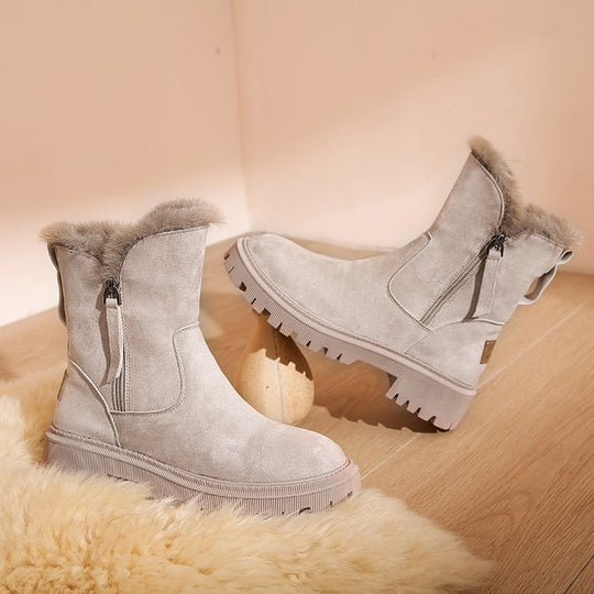 Damen-Winter-Fleece-Stiefel, stilvoll & rutschfest R&B R&B