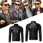 R&B | Moderne Lederjacke mit Reißverschluss