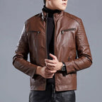 R&B | Moderne Lederjacke mit Reißverschluss