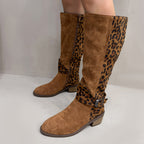 Trendige Damenstiefel mit Leopardenmuster R&B R&B
