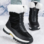 Warm gefütterte Schneestiefel mit Reißverschluss R&B R&B