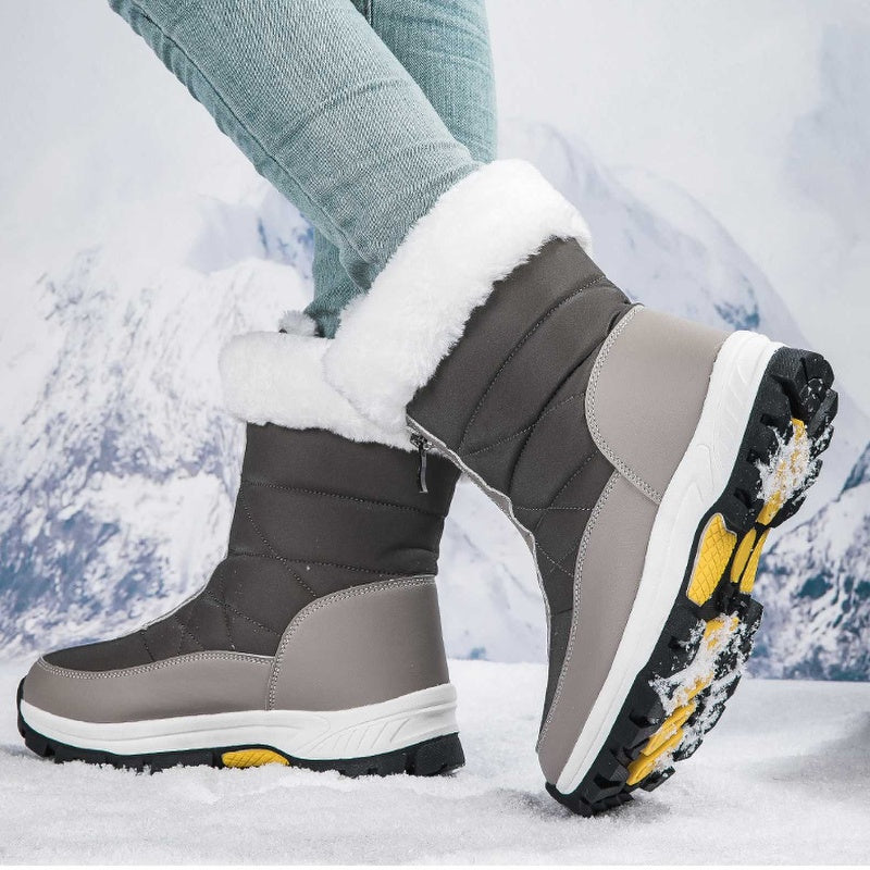 Warm gefütterte Schneestiefel mit Reißverschluss R&B R&B