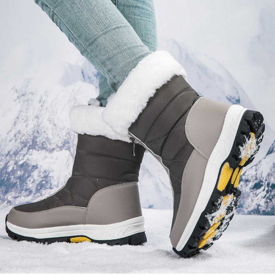 Warm gefütterte Schneestiefel mit Reißverschluss R&B R&B