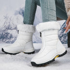Warm gefütterte Schneestiefel mit Reißverschluss R&B R&B