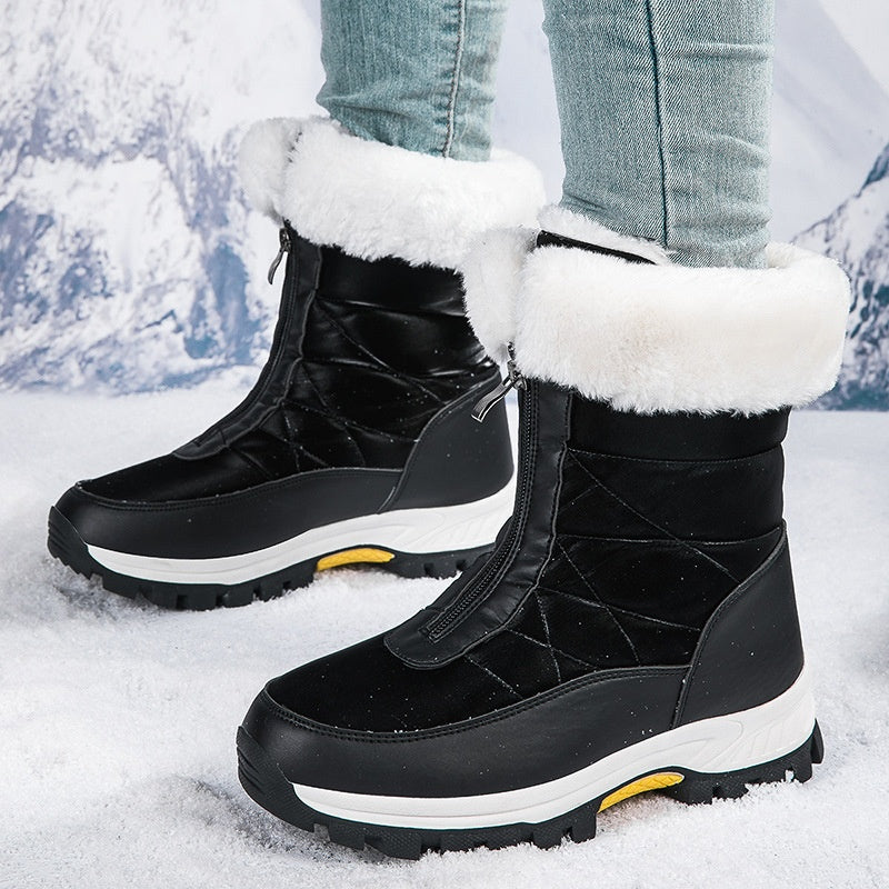 Warm gefütterte Schneestiefel mit Reißverschluss R&B R&B