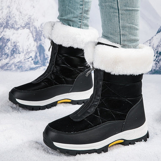 Warm gefütterte Schneestiefel mit Reißverschluss R&B R&B