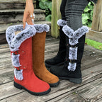 Gefütterte Mid-Calf Schneestiefel mit Kunstfell R&B R&B