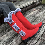 Gefütterte Mid-Calf Schneestiefel mit Kunstfell R&B R&B