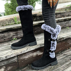 Gefütterte Mid-Calf Schneestiefel mit Kunstfell R&B R&B