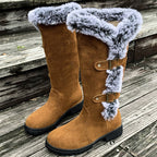 Gefütterte Mid-Calf Schneestiefel mit Kunstfell R&B R&B