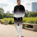 Herren Trainingsanzug Sport Set Atmungsaktiv
