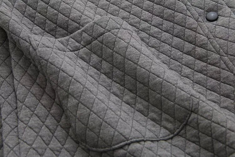 R&B | Frühling Übergröße Karierte Strickjacke