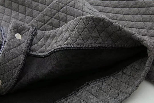 R&B | Frühling Übergröße Karierte Strickjacke