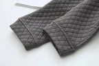 R&B | Frühling Übergröße Karierte Strickjacke