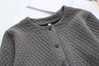 R&B | Frühling Übergröße Karierte Strickjacke