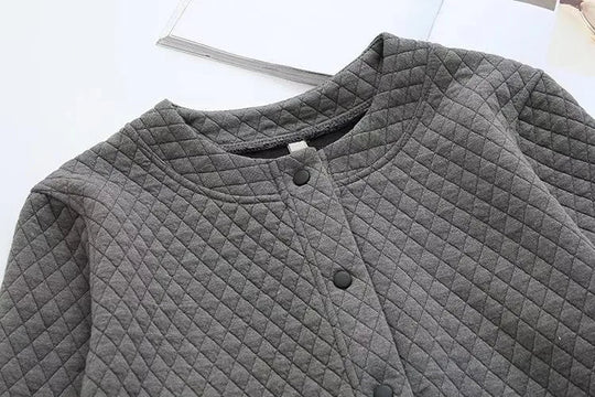 R&B | Frühling Übergröße Karierte Strickjacke