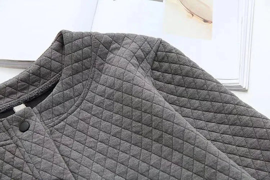 R&B | Frühling Übergröße Karierte Strickjacke