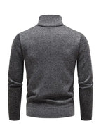 R&B | Patchwork Reißverschluss Männer Rollkragenpullover