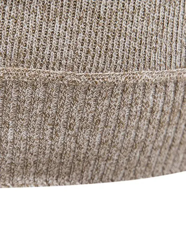 R&B | Patchwork Reißverschluss Männer Rollkragenpullover