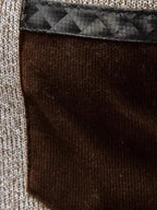 R&B | Patchwork Reißverschluss Männer Rollkragenpullover